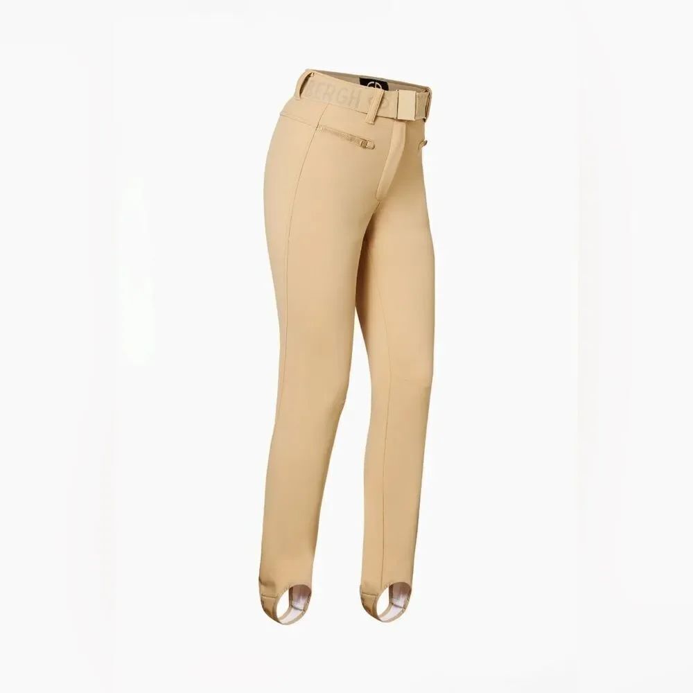 Goldbergh Paris Ski Pants Stirrup NWT Marmottes Tan US 16 Waterproof